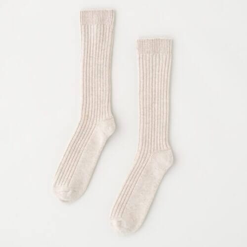 Kotn Unisex Highlands Sweater Socks in Sahara, Size L/XL