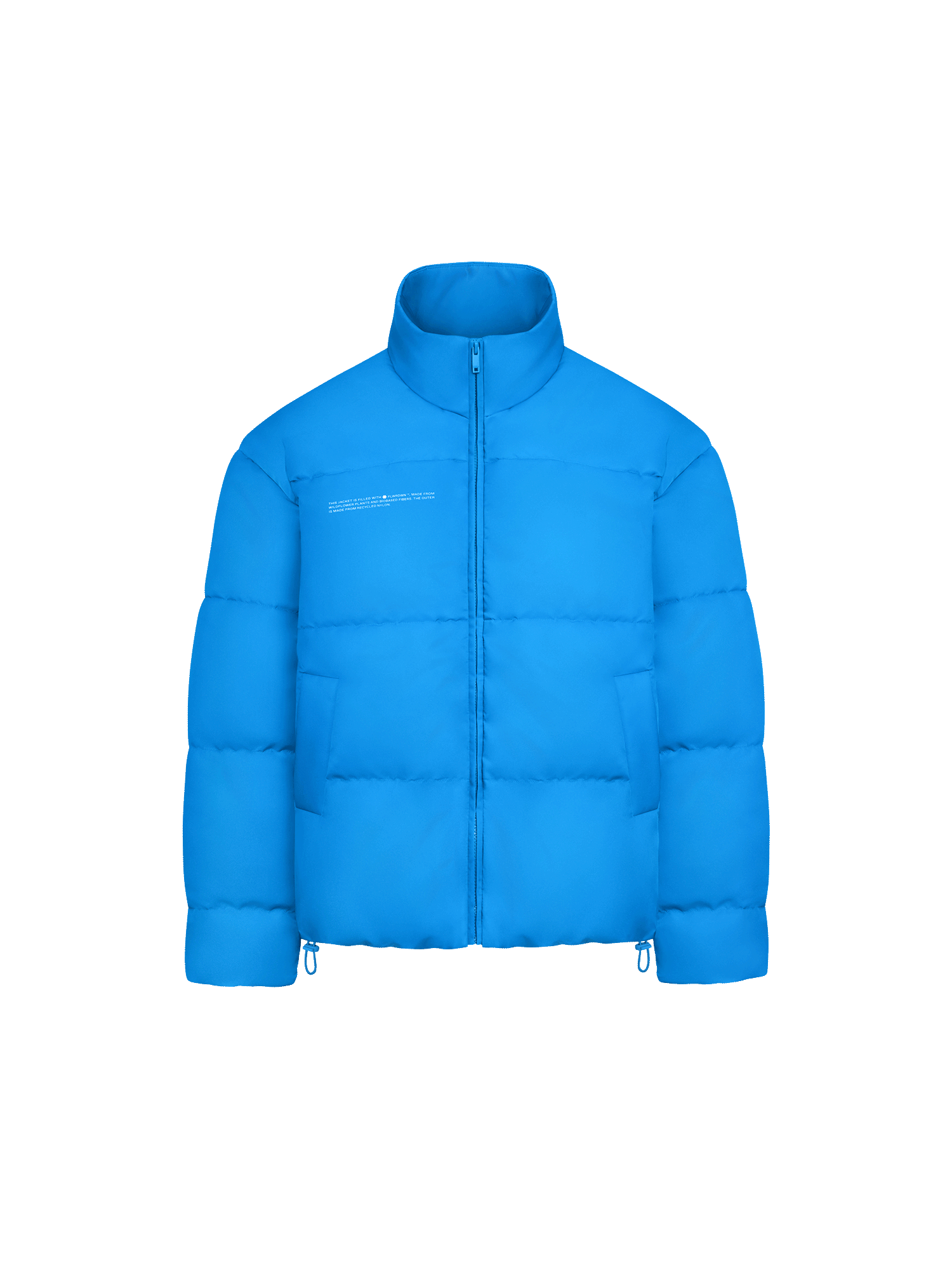 PANGAIA - FLWRDWN Bomber Jacket - cerulean blue | Eco-Stylist