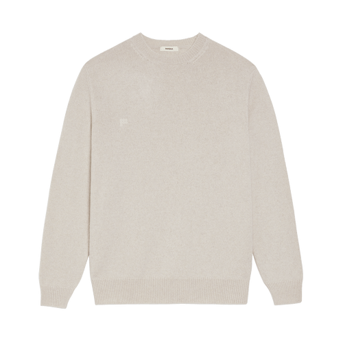 PANGAIA - Recycled Cashmere Crewneck Sweater - oatmeal XS
