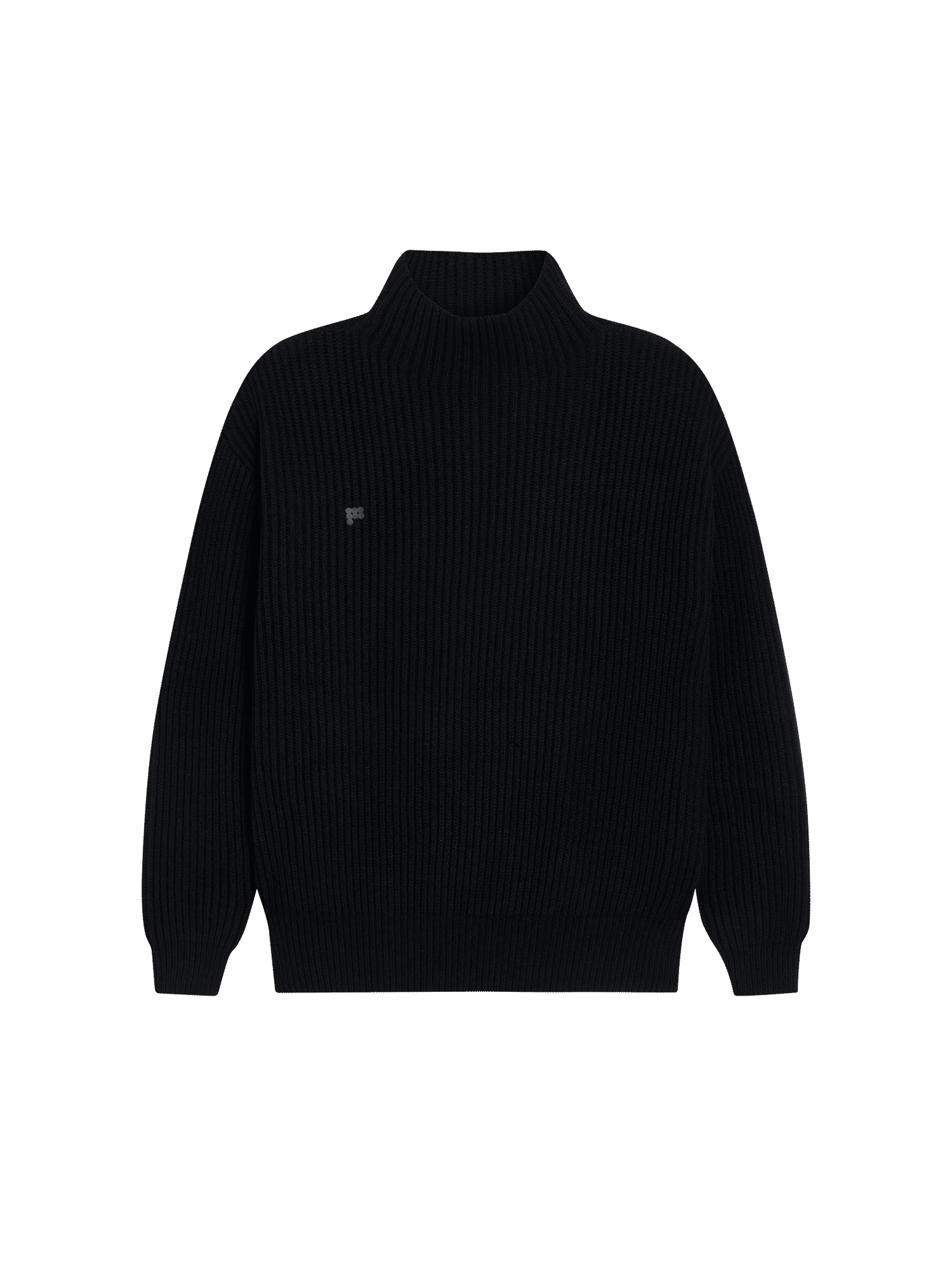 PANGAIA - Recycled Cashmere Funnel-Neck Sweater - black | Eco-Stylist