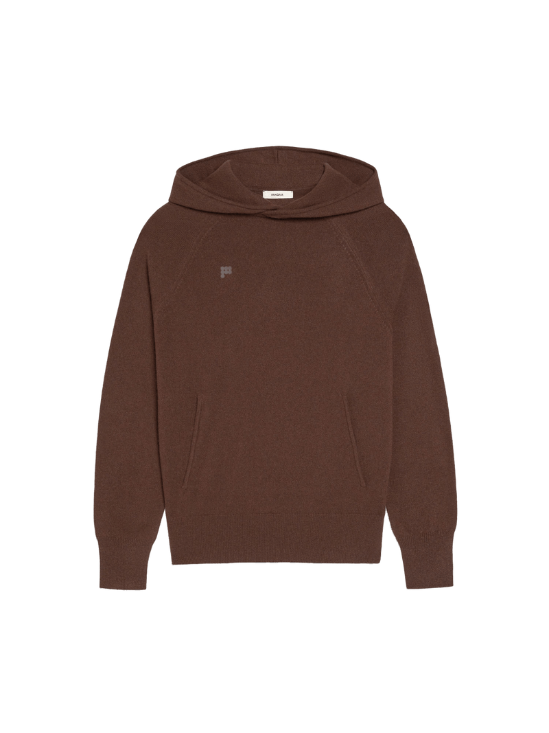 PANGAIA - Recycled Cashmere Hoodie - chestnut brown XS