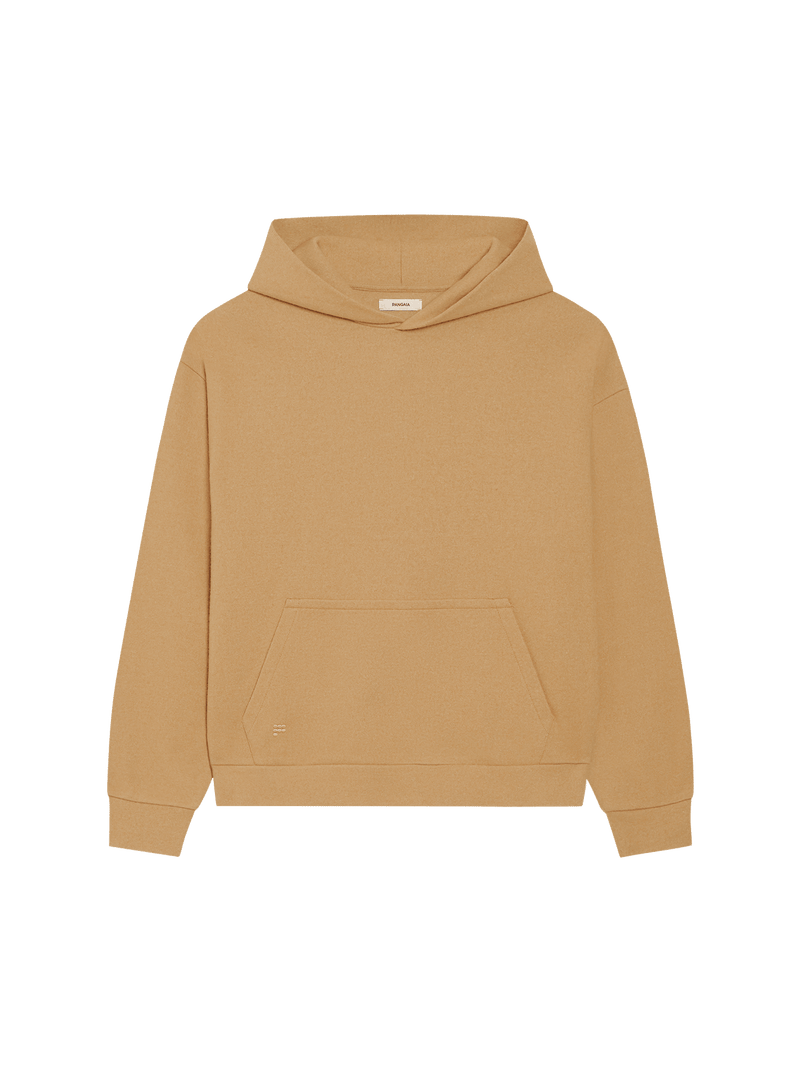 PANGAIA - Recycled Wool Jersey Hoodie - camel XS