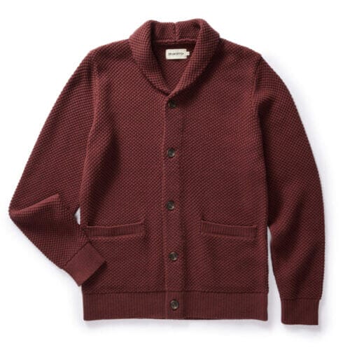 The Crawford Sweater in Black Cherry