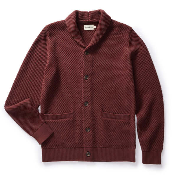 The Crawford Sweater in Black Cherry | Eco-Stylist