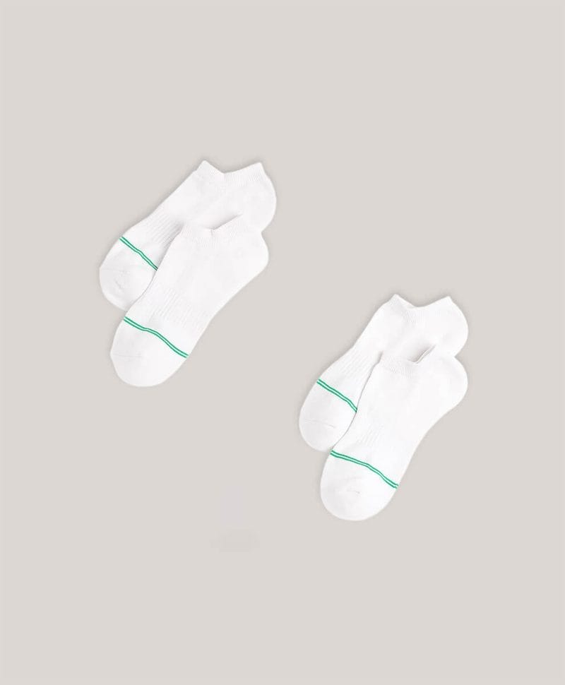 Women's White Shorty Socks 2-Pack 1S