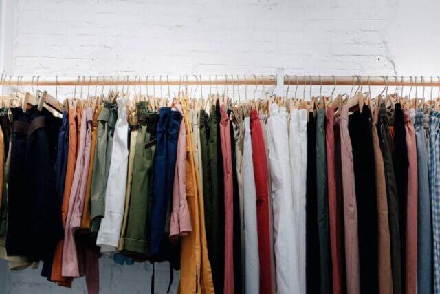 Sustainable Clothes Rail Colourful