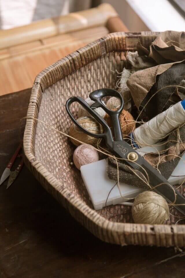 Sewing needles and thread for fixing your own clothes
