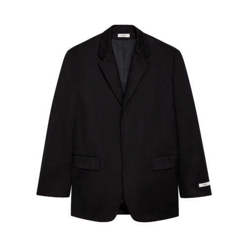 PANGAIA - Men's Cotton Oversized Tailored Blazer - black XS