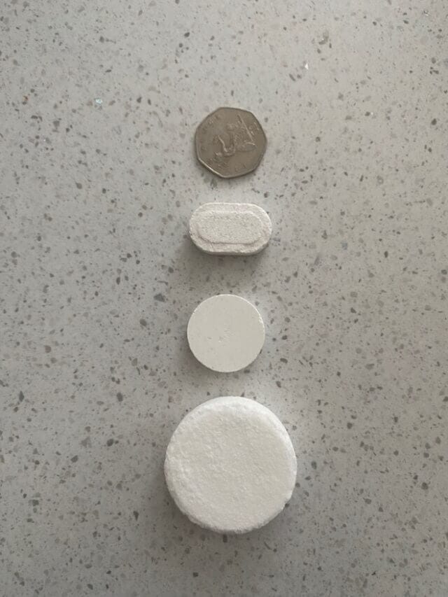 Blueland tablets size