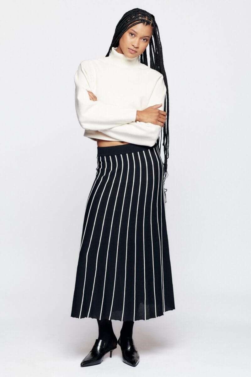 Kotn Women's Fine Knit Skirt in Black, Size XS