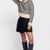 Kotn Women's Rosetta Wool Skirt in Black, Size 2XL