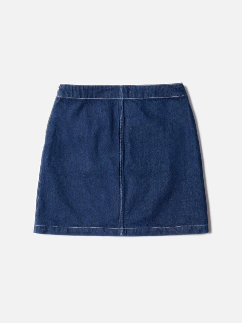 Nudie Jeans Elvy Western Denim Skirt Blue Women's Organic X Small Sustainable Clothing