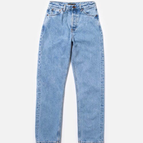 Nudie Jeans Lofty Lo Summer Clouds Mid Waist Relaxed Straight Fit Women's Organic Jeans W31/L32 Sustainable Denim