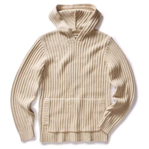 The Bryan Pullover Sweater in Flax Melange