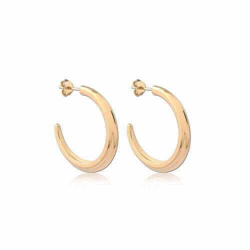 Crescent Hoops Gold Large