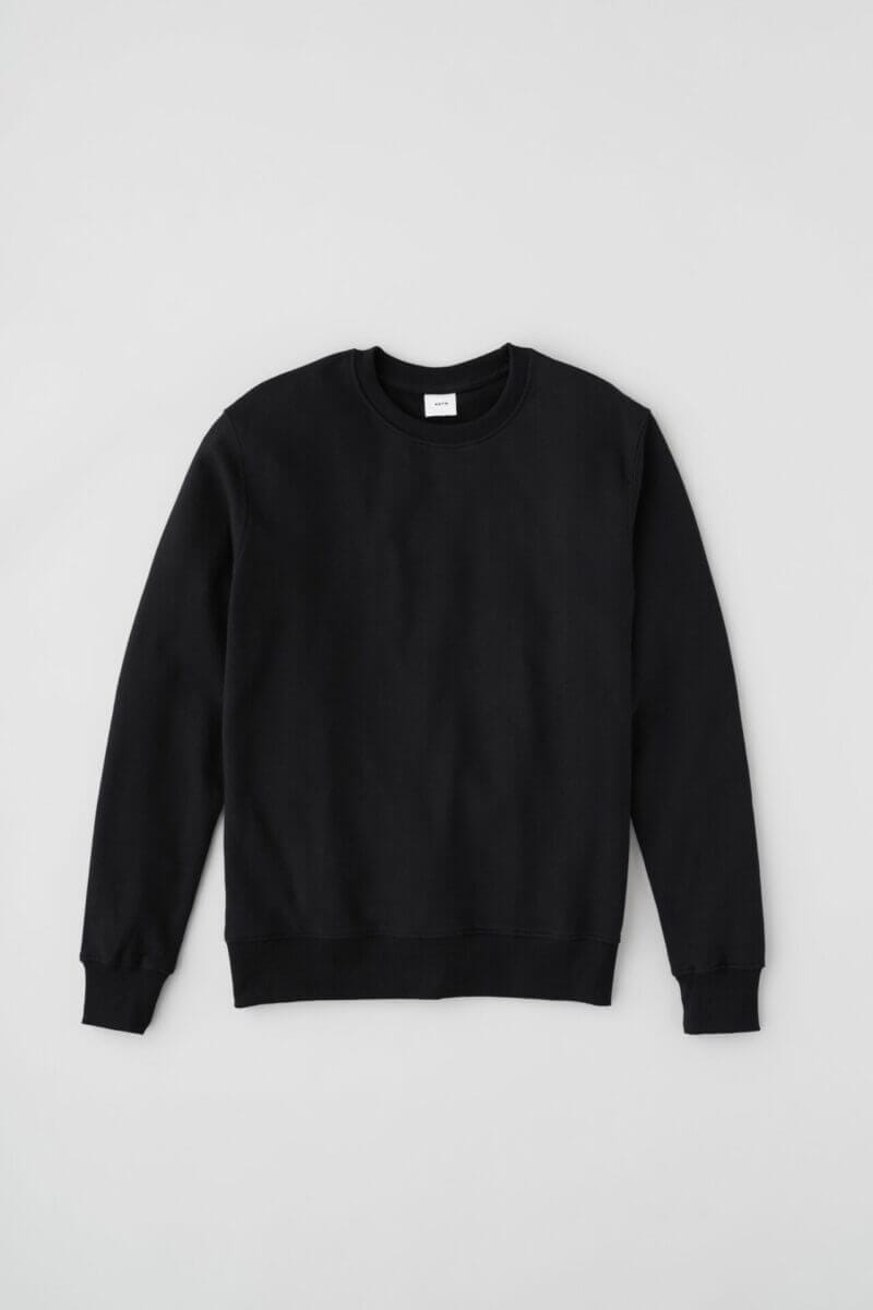 Kotn Unisex French Terry Sweatshirt in Black, Size XS