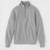 Kotn Unisex Quarter Zip French Terry Sweatshirt in Heather Grey, Size XL