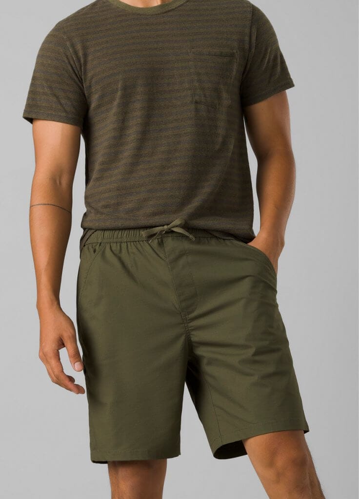 Men's prAna Double Peak E-waist Short - Cargo Green