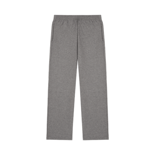 PANGAIA - Recycled Wool Jersey Wide-Leg Track Pants - volcanic grey XS