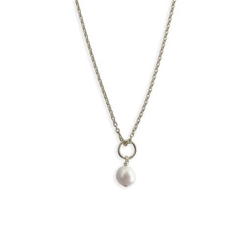 Paloma Pearl Necklace Silver