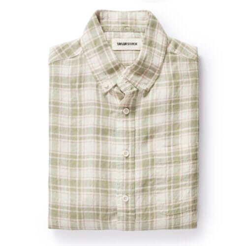The Jack in Palm Plaid Linen