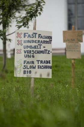 no fast fashion, yes fair trade
