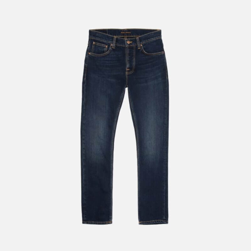 Nudie Jeans Grim Tim New Ink Mid Waist Slim Fit Men's Organic Jeans W30/L36 Sustainable Denim