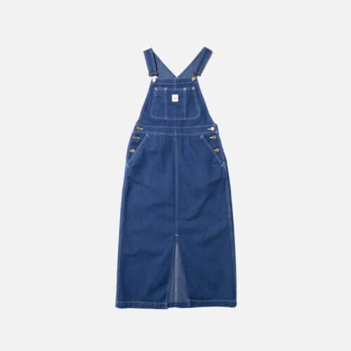 Nudie Jeans Inger Utility Denim Dungarees Dress Blue Women's Organic Skirts Medium Sustainable Clothing