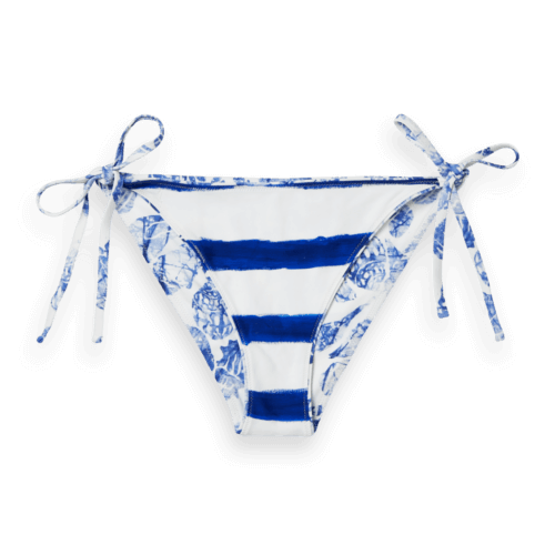 Reversible Printed Bikini Bottom | Blue | Size Large | Scotch & Soda