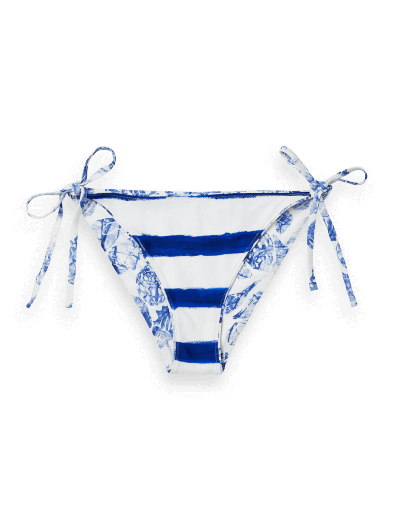 Reversible Printed Bikini Bottom | Blue | Size Large | Scotch & Soda