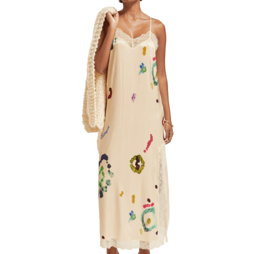 Women's Cami Maxi Dress With Lace Detail | Beige | Size 40/R | Scotch & Soda