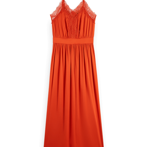 Women's Lace Trim Cami Dress | Red | Size 40/R | Scotch & Soda