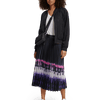 Women's Printed High Rise Midi Skirt | Black | Size XL | Scotch & Soda