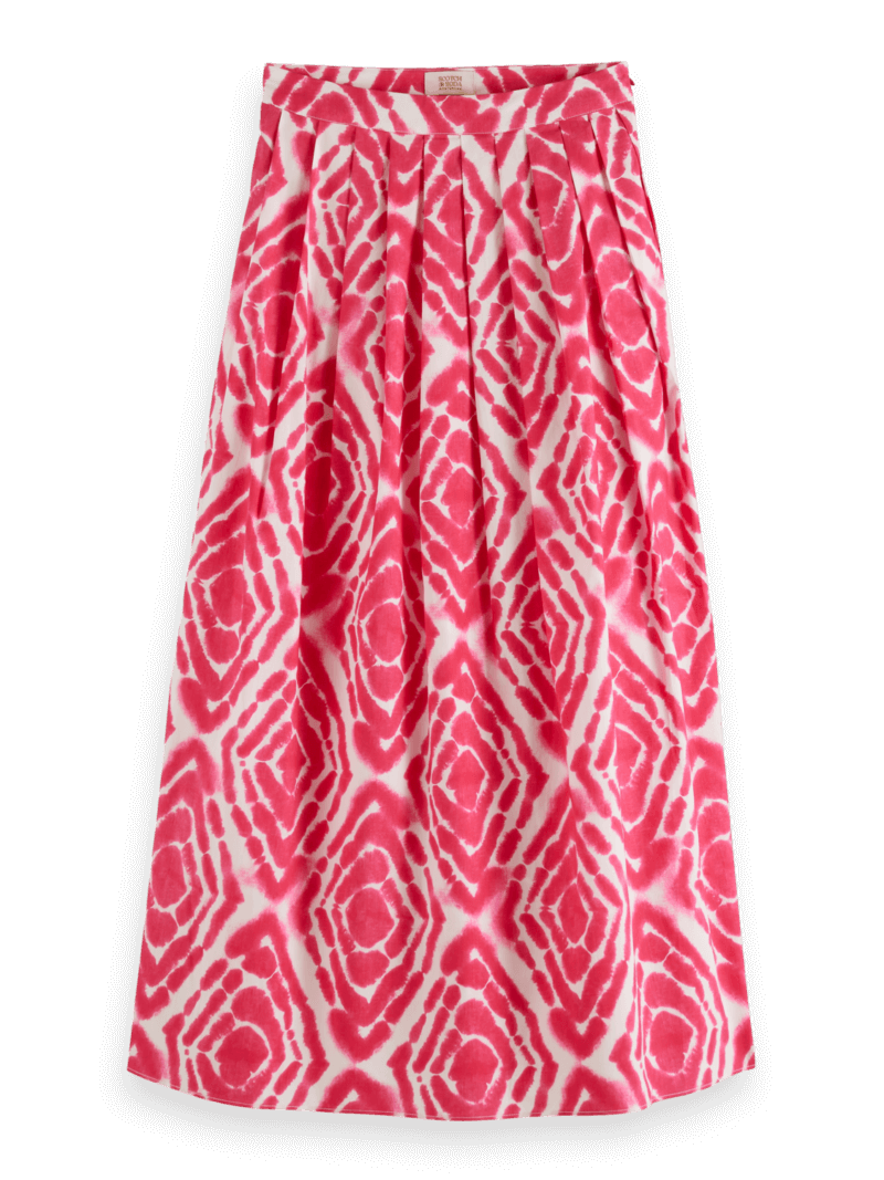 Women's Tie Dye Pleated Skirt | Pink | Size XL | Scotch & Soda