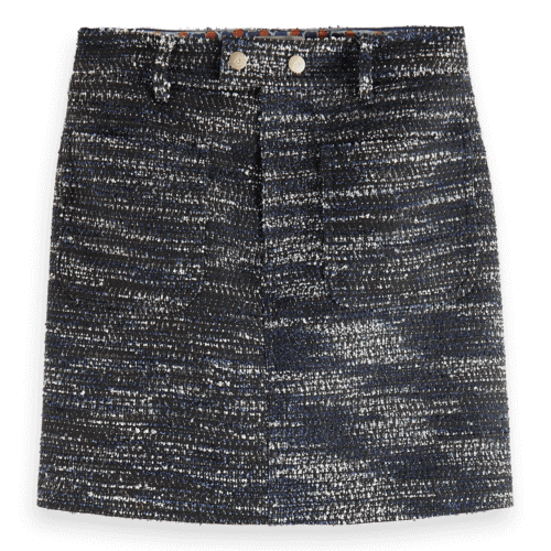Women's Tweed Mini Skirt | Blue | Size Large | Scotch & Soda