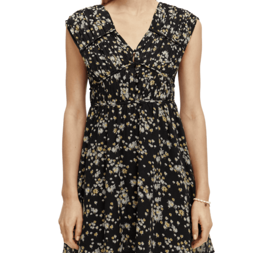 Women's V-Neck Sleeveless Mini Dress | Multicolor | Size 38 | Scotch & Soda