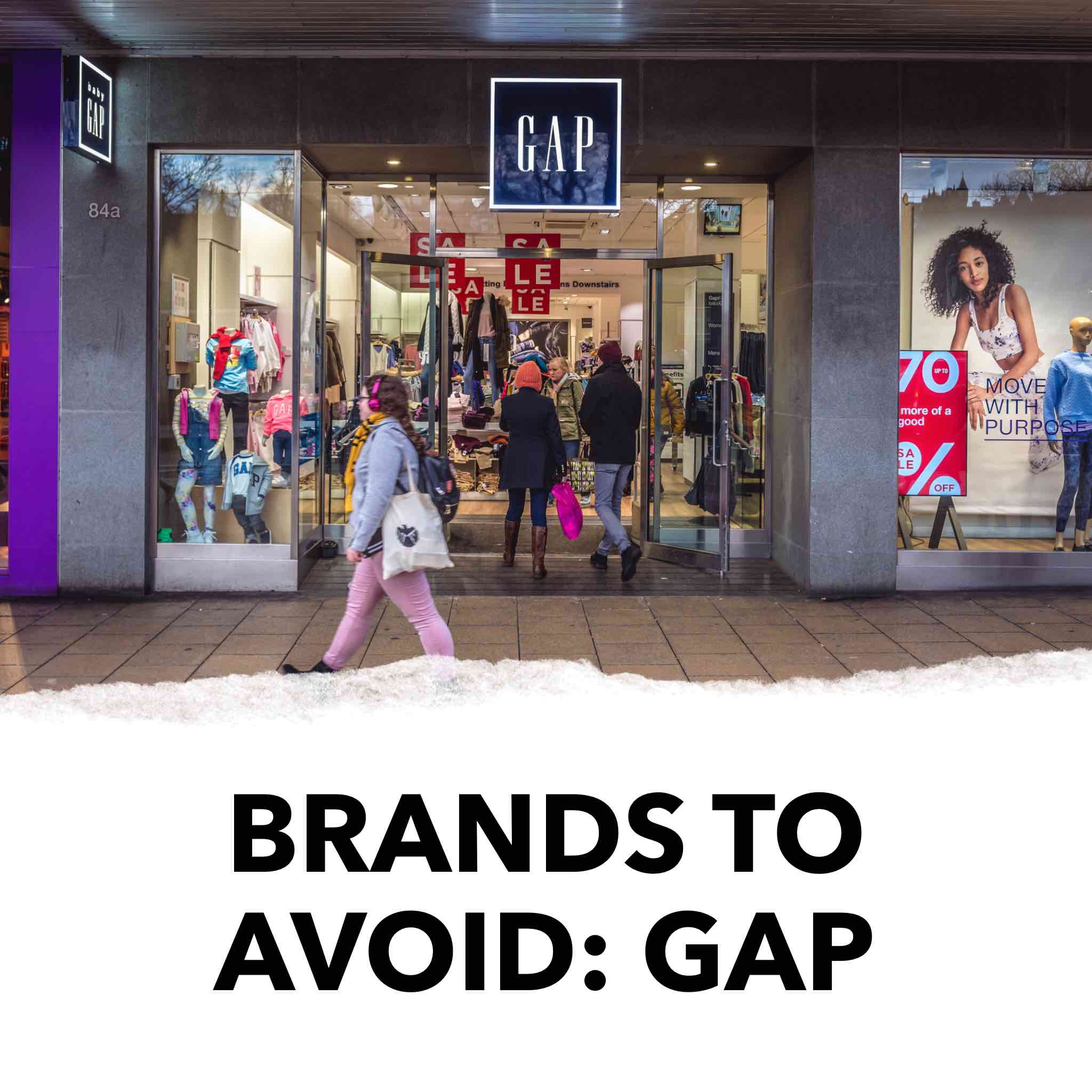 brands to avoid GAP Inc