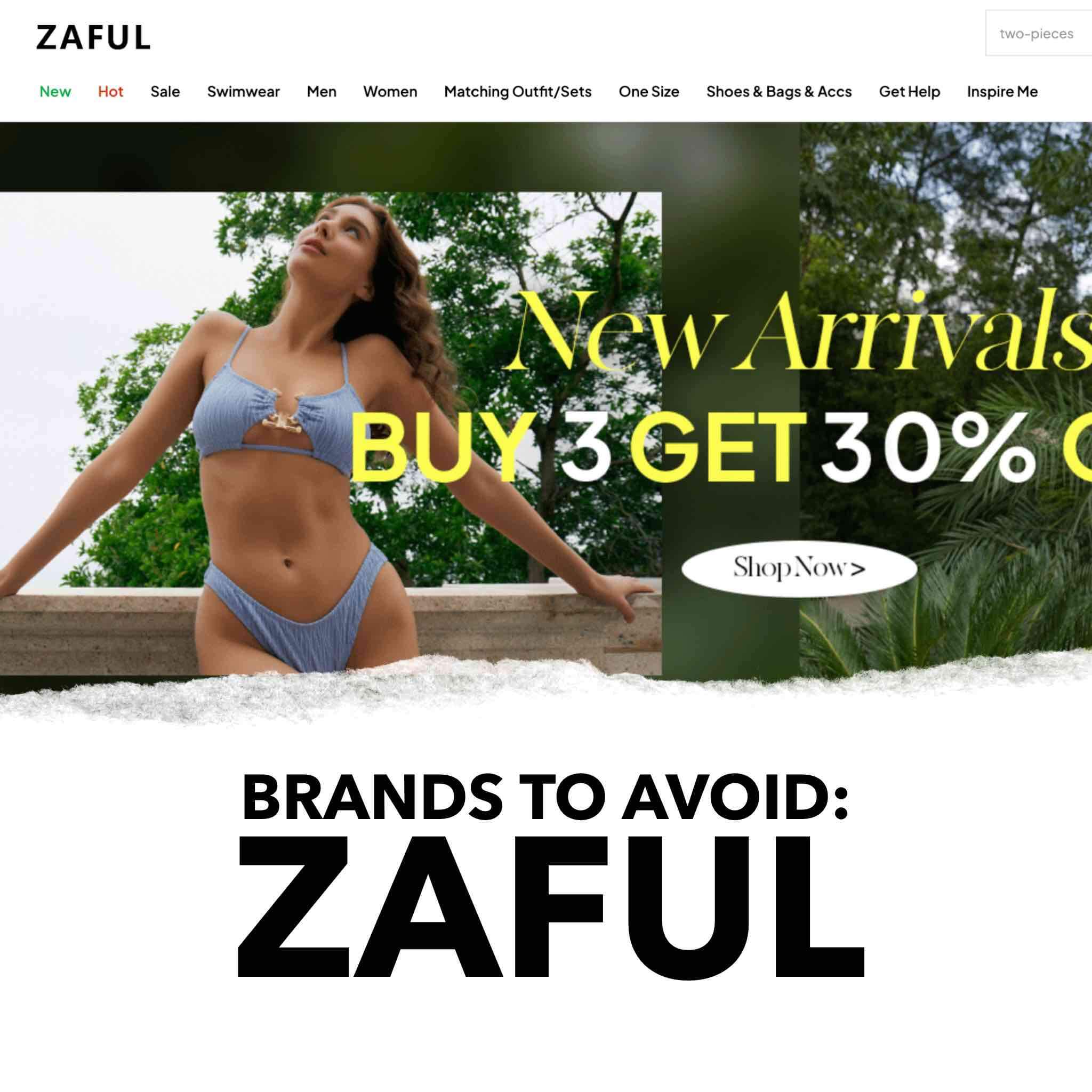 brands to avoid Zaful