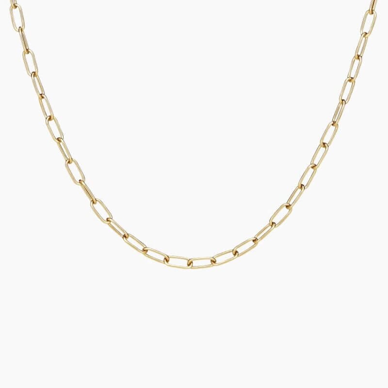 14K Yellow Gold 20 in. Fairmined Paperclip Chain Necklace
