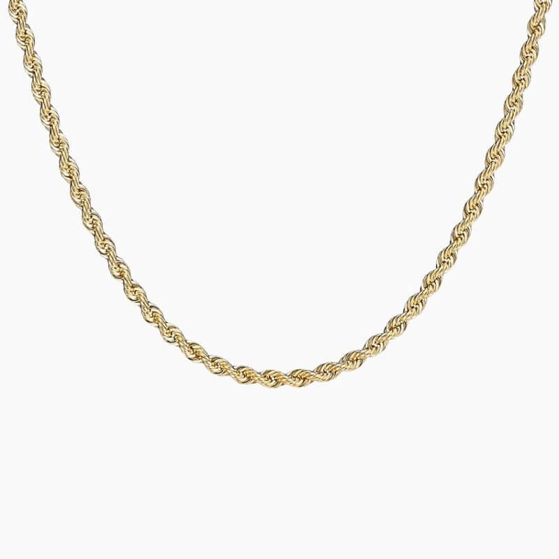 14K Yellow Gold Bailey 24 in. Rope Chain Necklace