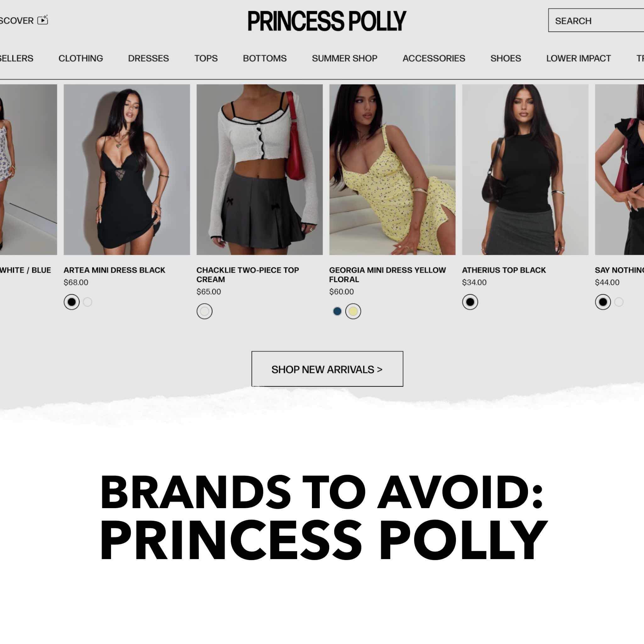 Brands to Avoid Princess Polly