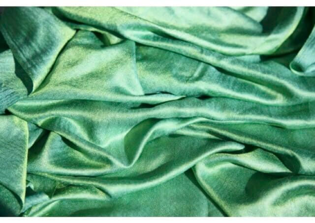 Green silky material