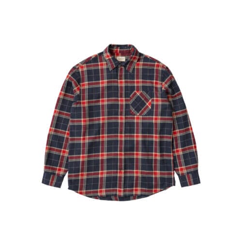 Nudie Jeans Relaxed Flannel Shirt Rebirth Multi Organic Shirts X Large Sustainable Clothing