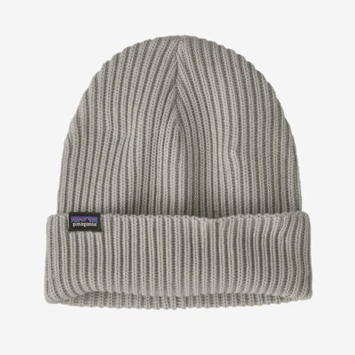 Patagonia Fisherman's Rolled Beanie in Crisp Grey - Winter Beanies - Recycled Polyester