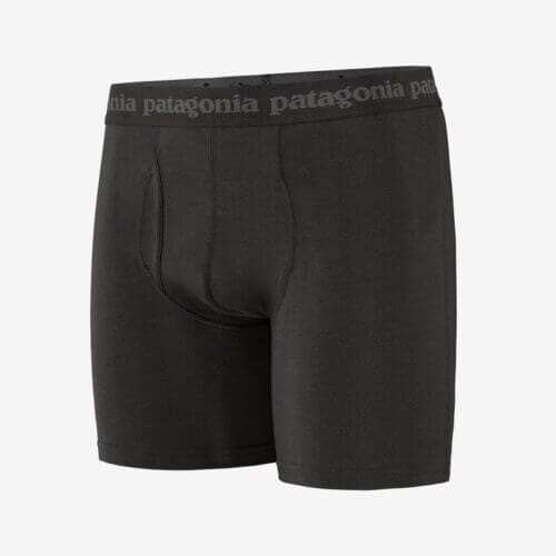 Patagonia Men's Essential Boxer Briefs - 6" Inseam in Black, Small - Spandex/Tencel Lyocell
