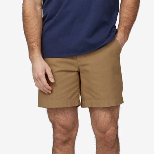 Patagonia Men's Heritage Stand Up® Shorts - 7" Inseam in Mojave Khaki, Size 28 - Outdoor Shorts - Regenerative Organic Certified Cotton