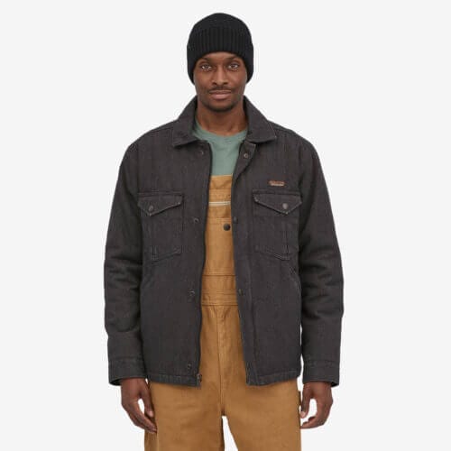 Patagonia Men's Iron Forge Hemp® Canvas Ranch Jacket in Ink Black, Extra Small - Workwear Jackets - Hemp/Organic Cotton/Recycled Polyester