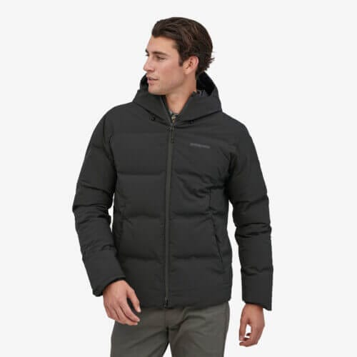 Patagonia Men's Jackson Glacier Down Jacket in Black, Extra Small - Outdoor Jackets - Recycled Polyester/Nylon/Polyester