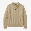 Patagonia Men's Recycled Wool-Blend Buttoned Sweater in Natural, Extra Small - Outdoor Sweaters - Recycled Nylon/Recycled Wool/Nylon
