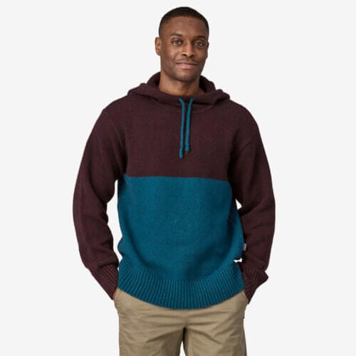 Patagonia Men's Recycled Wool-Blend Sweater Hoody in Lagom Blue, Extra Small - Outdoor Sweaters - Recycled Nylon/Recycled Wool/Nylon